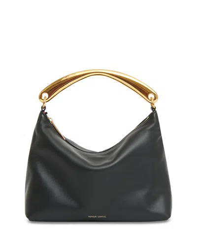 Mansur Gavriel Metal Handle Hera Bag In Black