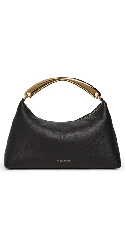 Mansur Gavriel Metal Handle Rhea Bag Black