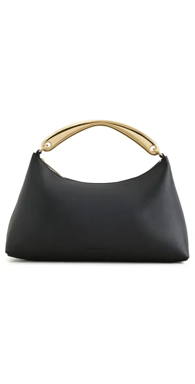 Mansur Gavriel Metal Handle Rhea Bag Black