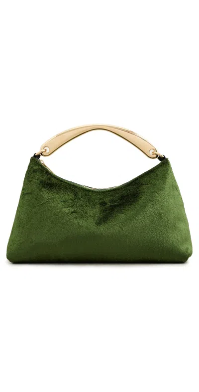 Mansur Gavriel Metal Handle Rhea Bag Olive