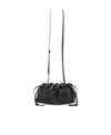 Mansur Gavriel Mini Bloom Bag With Soft Gathered Design And Drawstring Closure In Black