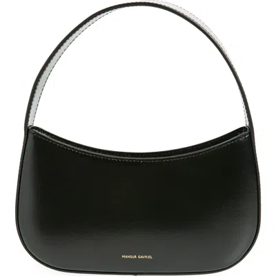 Mansur Gavriel Mini Bonbon Leather Shoulder Bag In Black