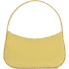 Mansur Gavriel Mini Bonbon Patent Leather Shoulder Bag In Yellow