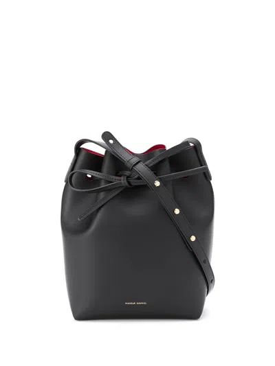 Mansur Gavriel Mini Bucket Bag In Black