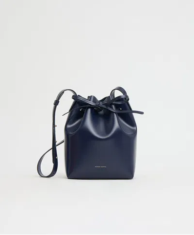 Mansur Gavriel Mini Bucket Bag In Blue