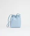 Mansur Gavriel Mini Bucket Leather Bag In Cielo