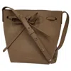 Mansur Gavriel Mini Bucket Bag In Beige Leather