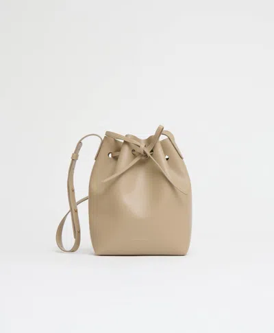 Mansur Gavriel Mini Bucket Bag In Warm Grey