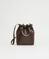 Mansur Gavriel Mini Bucket In Chocolate/warm Grey