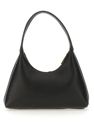 Mansur Gavriel Candy Hobo Bag In Black/gold