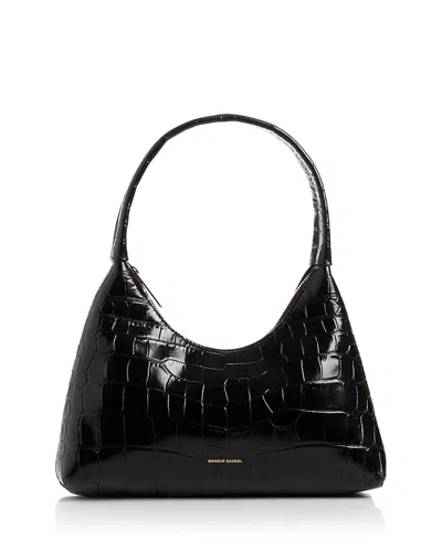 Mansur Gavriel Mini Candy Leather Hobo Bag In Black