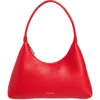 Mansur Gavriel Mini Candy Leather Hobo Bag In Red