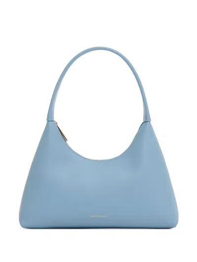 Mansur Gavriel Mini Candy Leather Shoulder Bag In Blue
