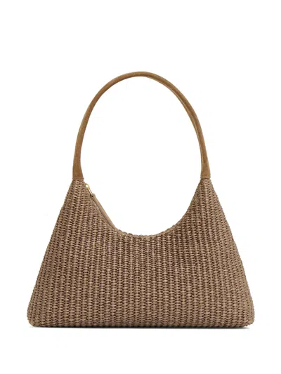 Mansur Gavriel Mini Candy Bag In Anise Raffia/anise Suede