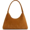 Mansur Gavriel Mini Candy Suede Shoulder Bag In Brown