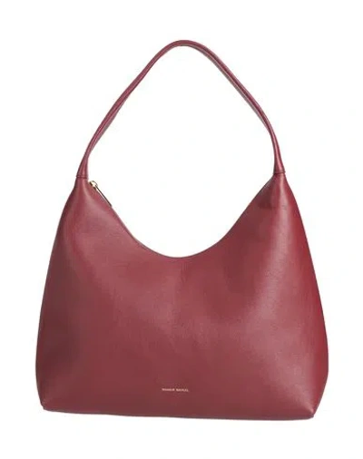 Mansur Gavriel Mini Candy Woman Handbag Burgundy Size - Leather In Red