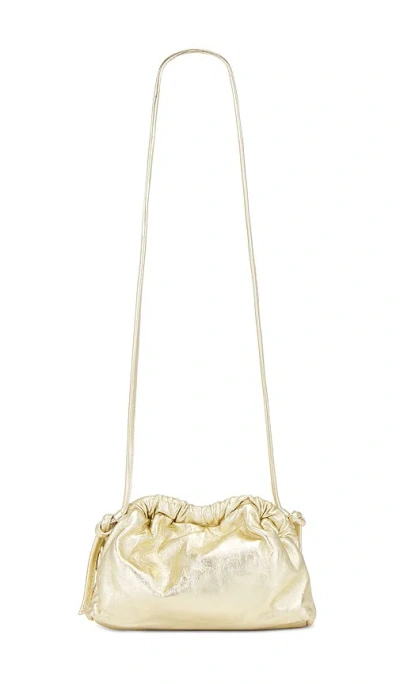 Mansur Gavriel Mini Cloud Leather Clutch In Gold
