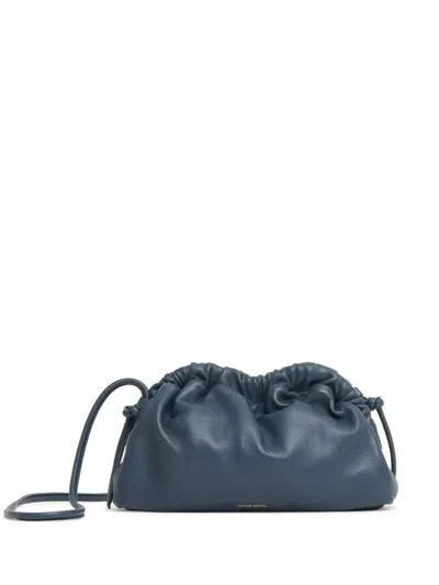 Mansur Gavriel Mini Cloud Clutch Bag In Blue