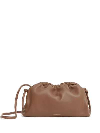 Mansur Gavriel Mini Cloud Clutch Bag In Brown