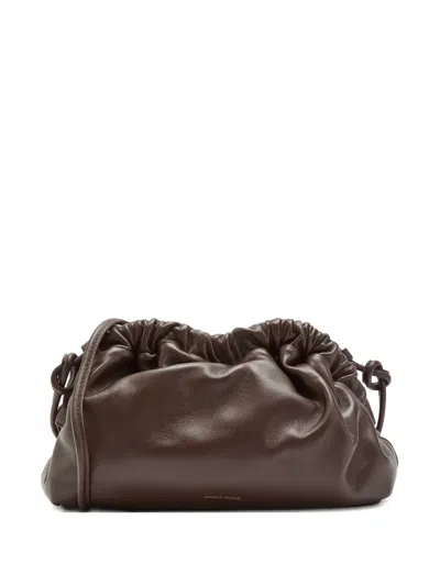 Mansur Gavriel Mini Cloud Clutch Bag In Brown