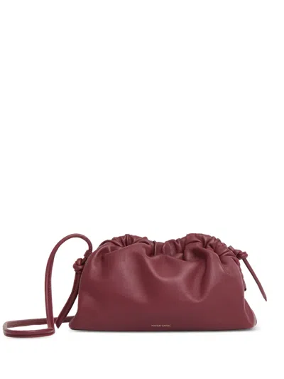 Mansur Gavriel Mini Cloud Clutch Bag In Red