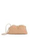 Mansur Gavriel Cloud Mini Raffia Clutch Bag In Natural/avorio