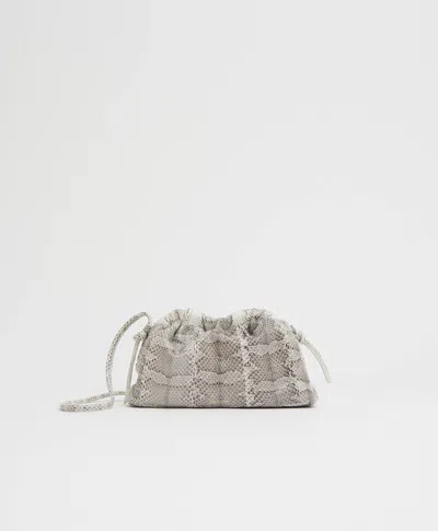 Mansur Gavriel Mini Cloud Clutch In Watersnake