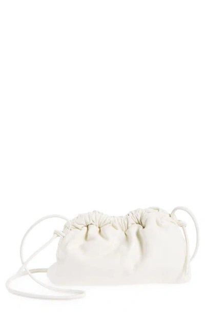 Mansur Gavriel Mini Cloud Leather Clutch In Bianca