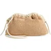 Mansur Gavriel Mini Cloud Woven Raffia Clutch