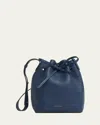 Mansur Gavriel Mini Drawstring Leather Bucket Bag In Positano