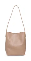 Mansur Gavriel Everyday Leather Shoulder Bag In Biscotto
