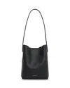 Mansur Gavriel Mini Everyday Cabas Leather Tote In Black