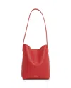 Mansur Gavriel Mini Everyday Cabas Leather Tote In Flamma