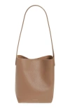 Mansur Gavriel Mini Everyday Cabas Leather Tote In Biscotto