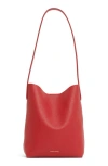 Mansur Gavriel Mini Everyday Cabas Leather Tote In Flamma