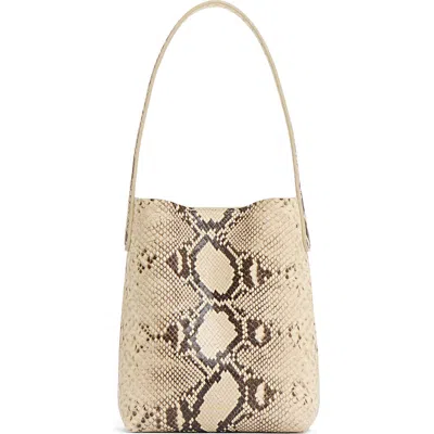 Mansur Gavriel Mini Everyday Cabas Snakeskin Embossed Leather Tote In Multi