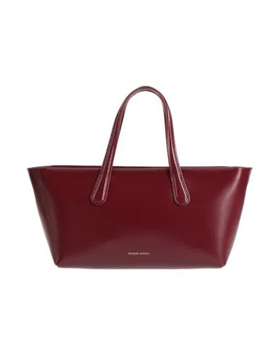 Mansur Gavriel Mini Everyday Woman Handbag Burgundy Size - Leather In Red