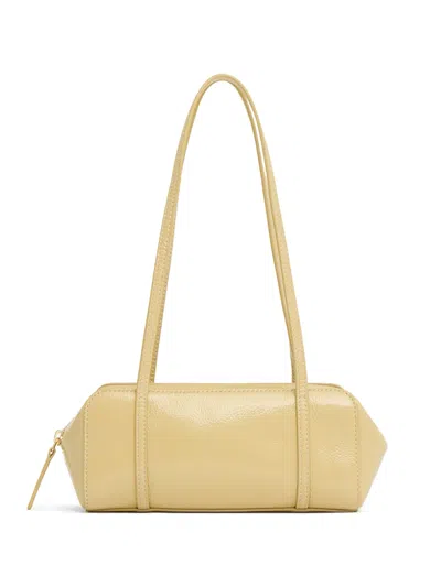 Mansur Gavriel Filo Leather Shoulder Bag In Black