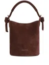 Mansur Gavriel Mini Fortuna Bucket Bag In Brown