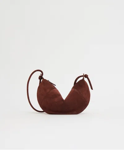 Mansur Gavriel Mini Fortuna Crossbody In Brown