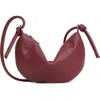 Mansur Gavriel Mini Fortuna Leather Crossbody Bag In Burgundy