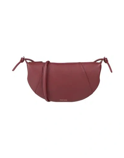 Mansur Gavriel Mini Fortuna Woman Cross-body Bag Burgundy Size - Leather