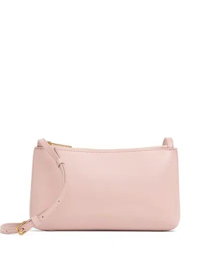 Mansur Gavriel Mini Gaia Leather Crossbody Bag In Pink