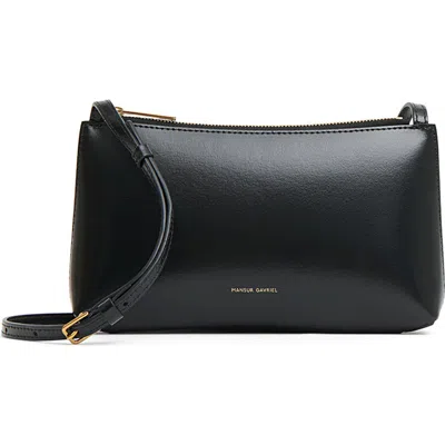 Mansur Gavriel Mini Gaia Leather Crossbody Bag In Black