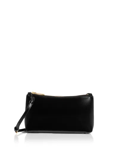 Mansur Gavriel Mini Gaia Leather Crossbody Bag In Black