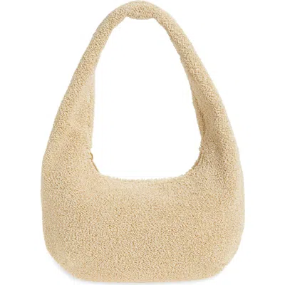 Mansur Gavriel Mini Gnocchi Faux Shearling Hobo Bag In Animal Print