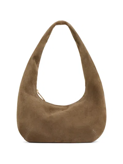 Mansur Gavriel Mini Gnocchi Bag In Anise Suede