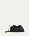 Mansur Gavriel Mini Cloud Clutch Bag In Black/flamma