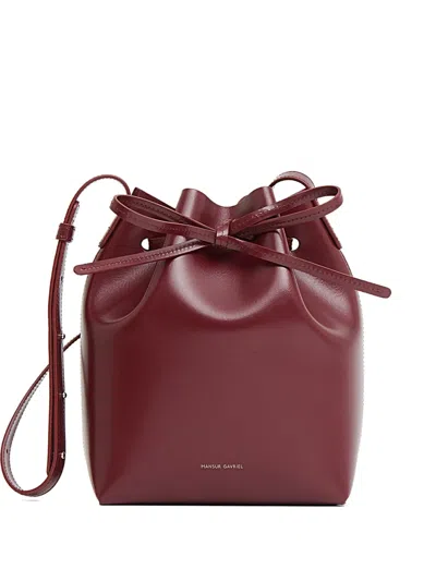 MANSUR GAVRIEL MINI LEATHER BUCKET BAG