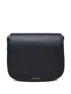 Mansur Gavriel Mini Leather Crossbody Bag In Black